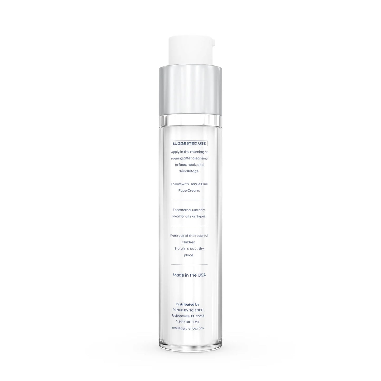 Renue Blue™ 面部和手部精华液,含亚甲蓝、谷胱甘肽、NAD⁺、NMN、NR(脂质体)