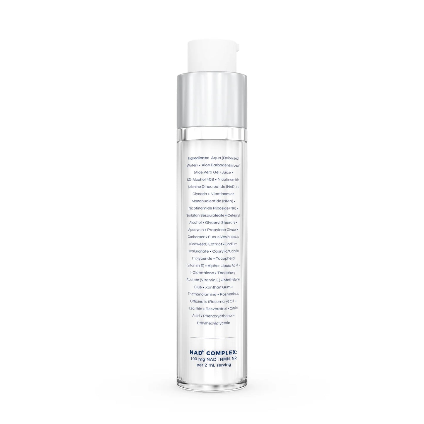 Renue Blue™ 面部和手部精华液,含亚甲蓝、谷胱甘肽、NAD⁺、NMN、NR(脂质体)