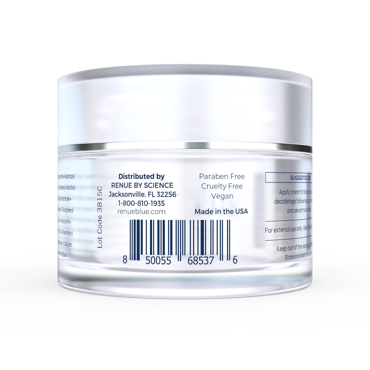Renue Blue™ Face Cream with Methylene Blue, NAD⁺, NMN, NR (Liposomal)