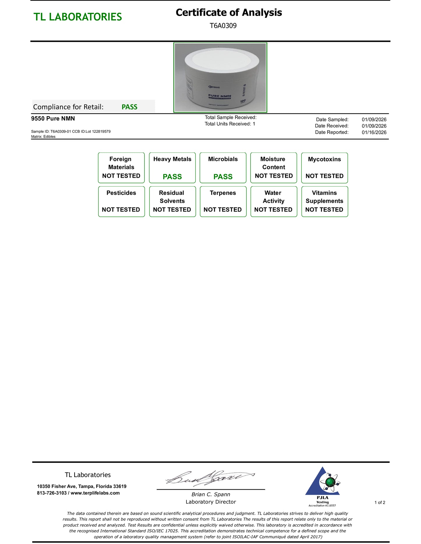 NMN（烟酰胺单核苷酸）纯粉