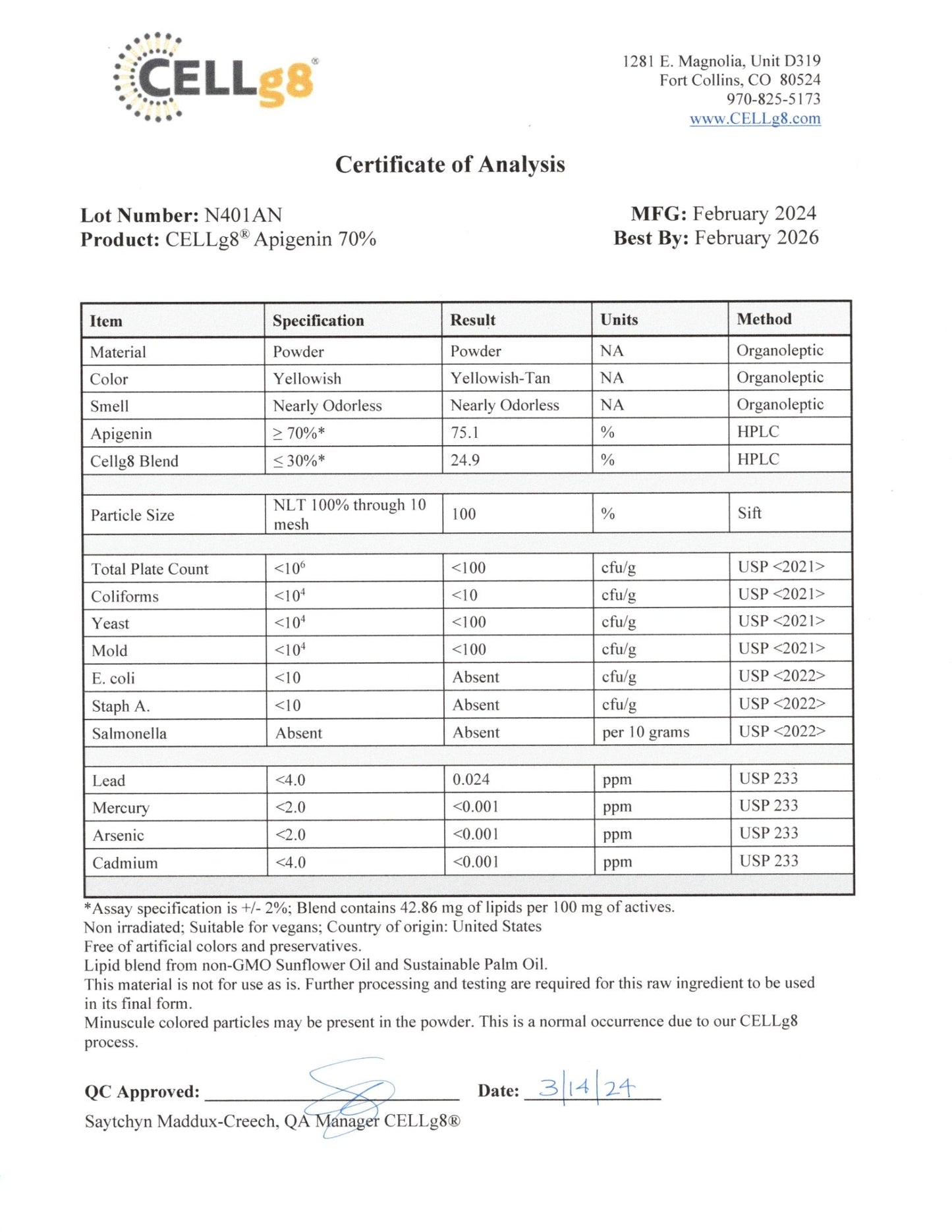 Apigenin (Liposomal) 90 Ct.