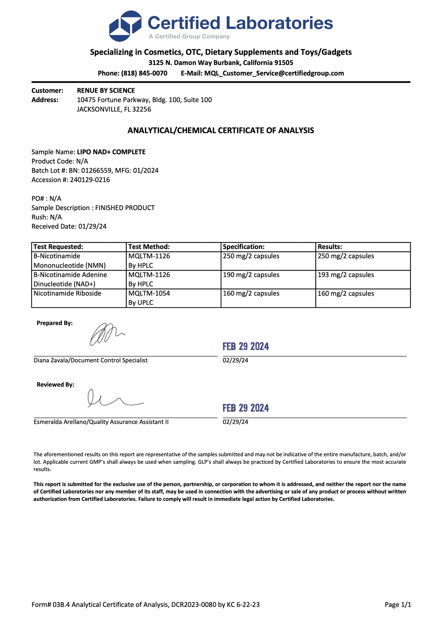 NAD⁺ Complete (Liposomal)