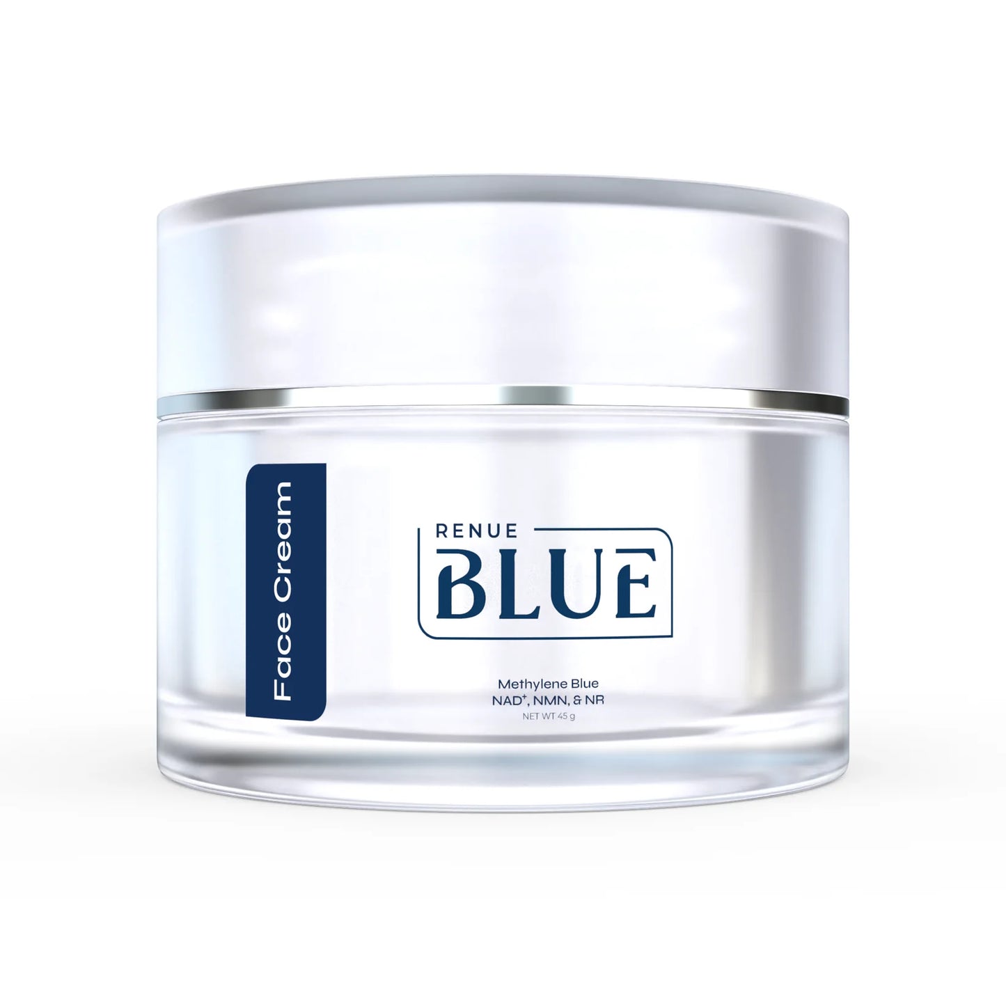 Renue Blue™ Face Cream with Methylene Blue, NAD⁺, NMN, NR (Liposomal)