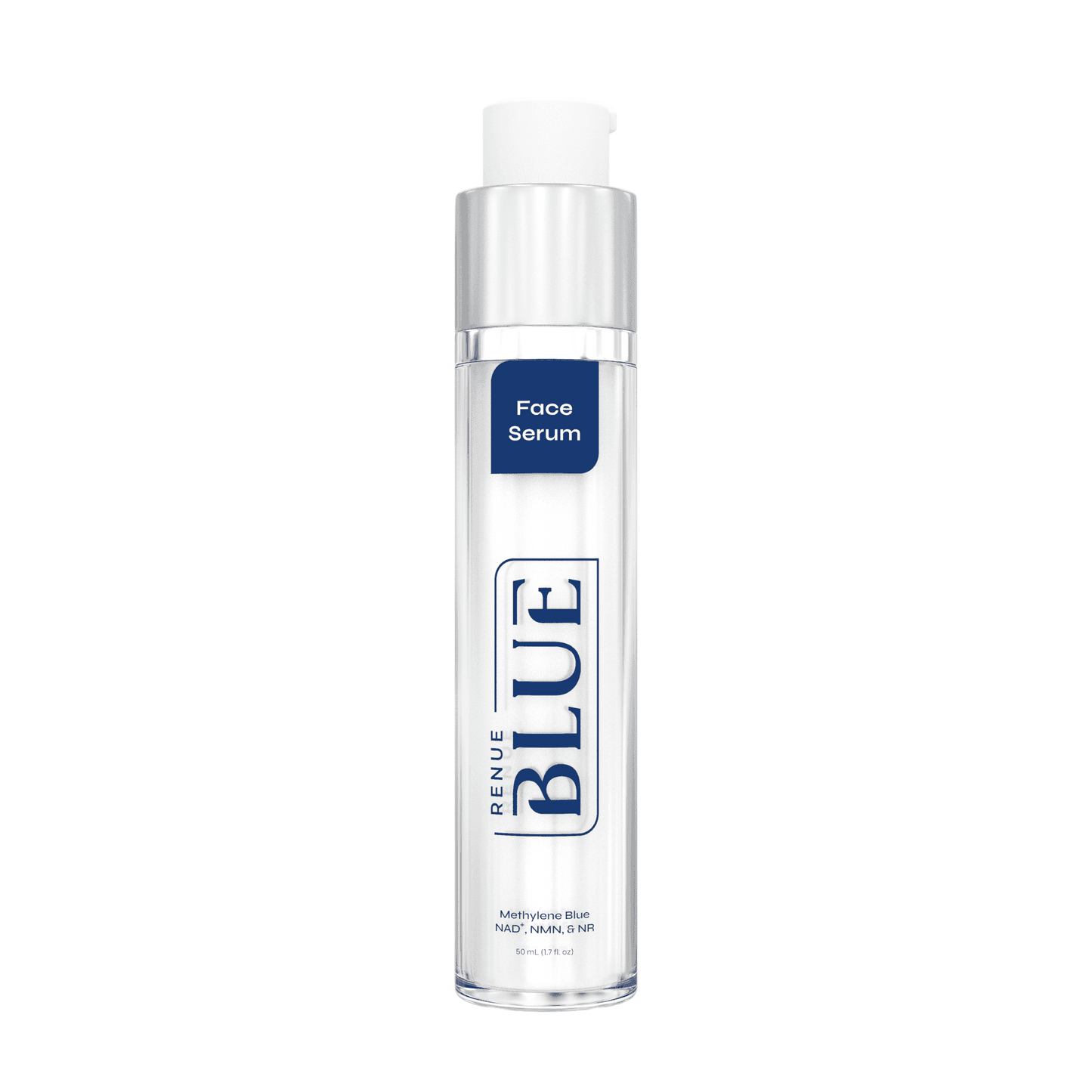 Renue Blue™ Face Serum with Methylene Blue, Glutathione, NAD⁺, NMN, NR (Liposomal)