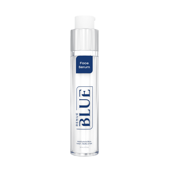 Renue Blue™ Face Serum with Methylene Blue, Glutathione, NAD⁺, NMN, NR (Liposomal)