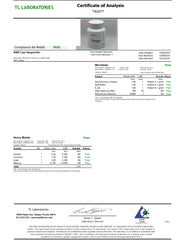 Hesperidin certificate of analysis by TL Labs page 2