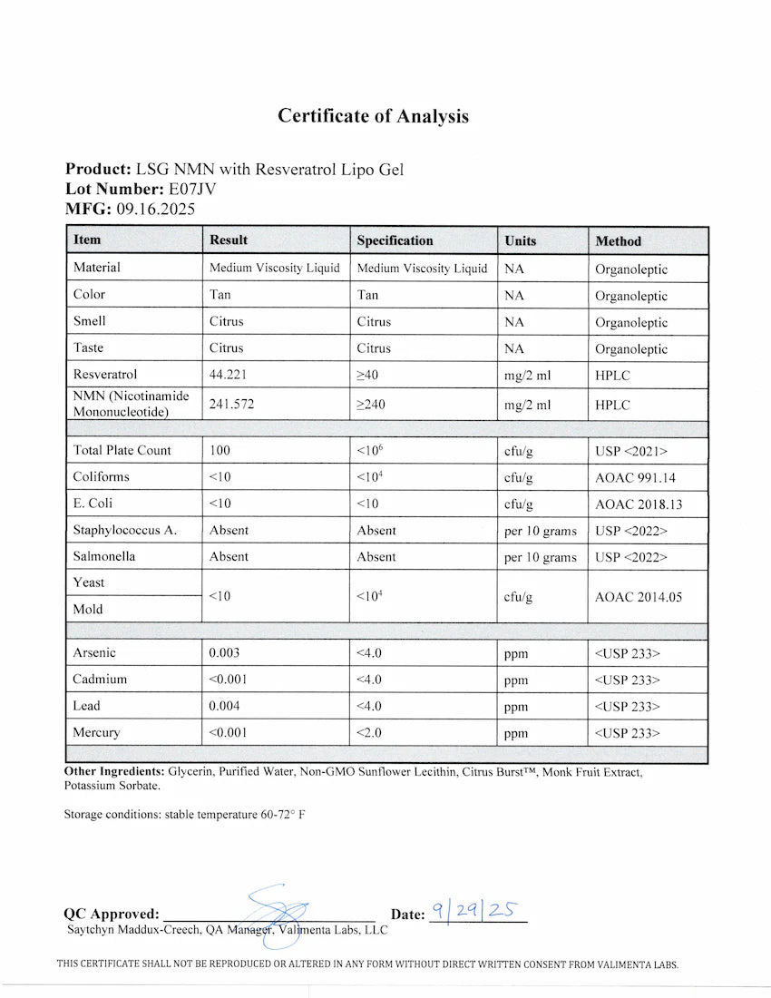NMN 含白藜芦醇（脂质体凝胶）150 毫升