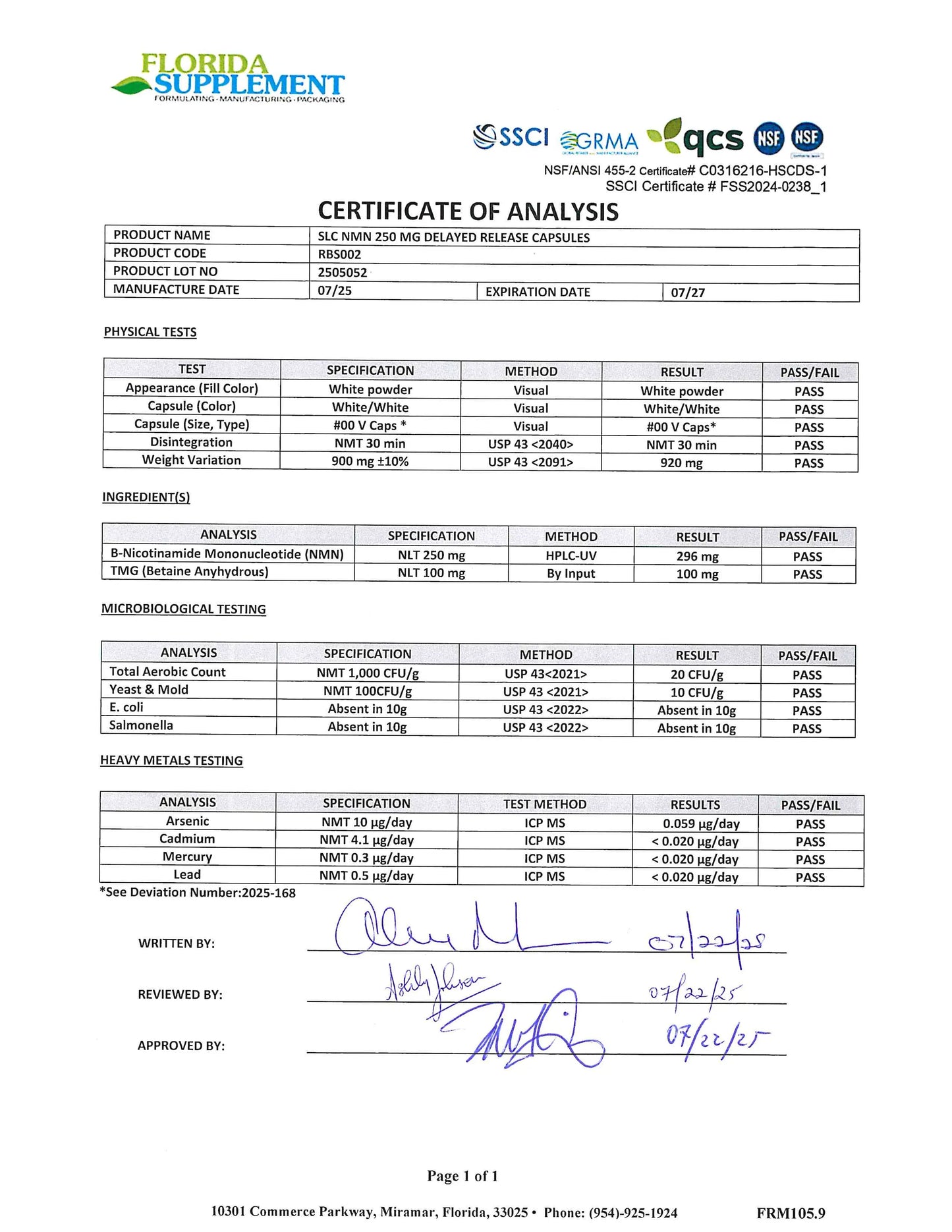 SLC 肠溶 NMN（烟酰胺单核苷酸，缓释）250 毫克