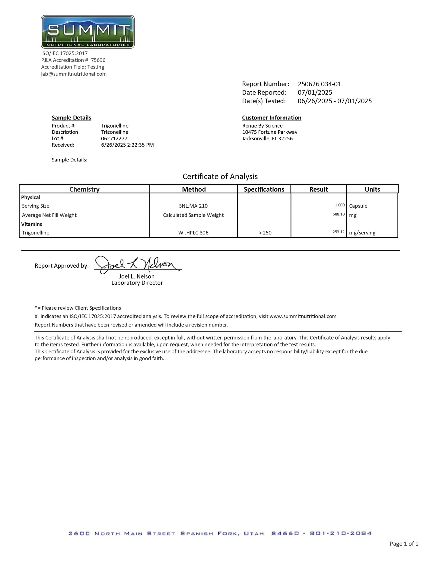 葫芦巴碱（NAD+ 前体）-甲基化烟酸 250 毫克 90 粒